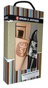Sécateur forgé 19 cm et étui en cuir Spear & Jacks