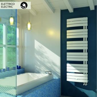 Sèche-serviette électrique de design en acier blan