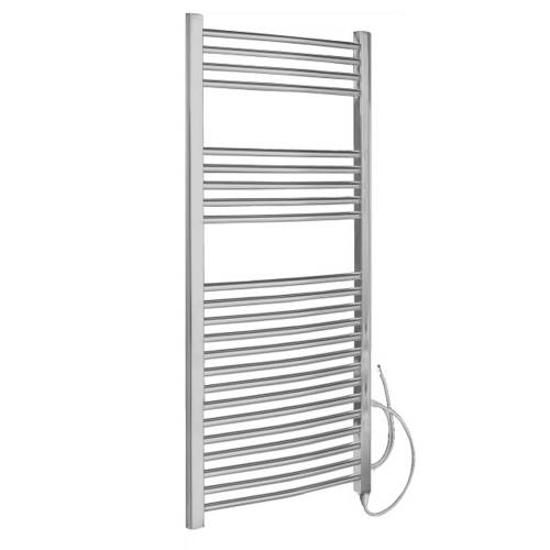 Sèche-Serviettes Électrique Incurvé Acier Chromé 6