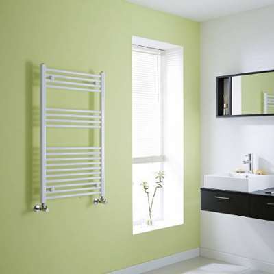 Radiateur Sèche-Serviettes Plat Acier Blanc 100 x