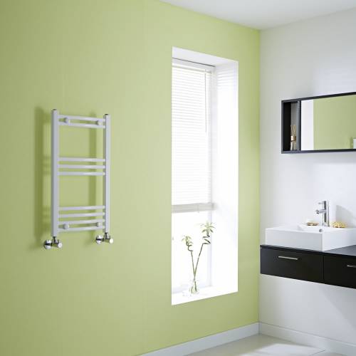 Sèche-Serviettes Design Incurvé Acier Blanc 70 x 4