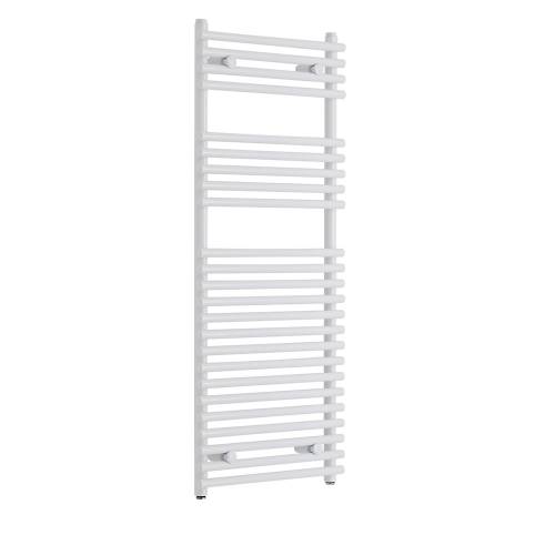 Sèche-Serviettes Eau Chaude Plat Acier Blanc 115 x