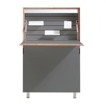 Flatmate - Secrétaire bureau scriban - anthracite avec Flatmate - Secrétaire bureau