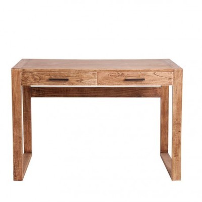 Bureau intemporel chic 2 tiroirs en bois massif na