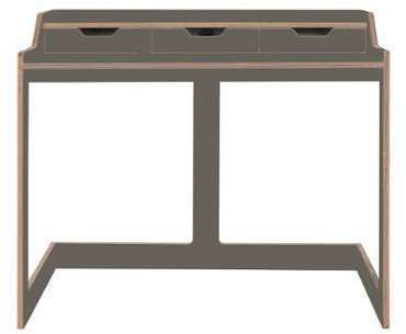 Plane - Bureau - anthracite CPL-revêtement 2 tiroirs Plane - Bureau - anthracite
