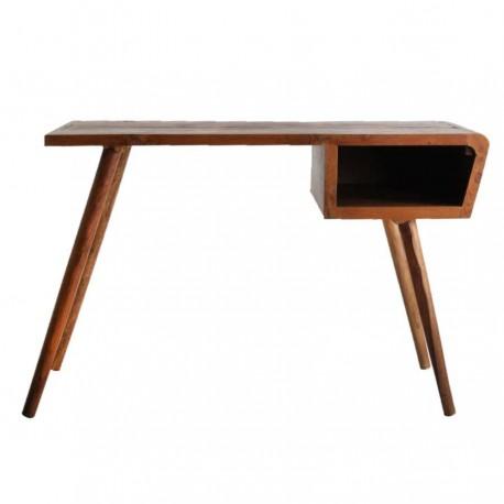Bureau atelier en bois de manguier vieilli