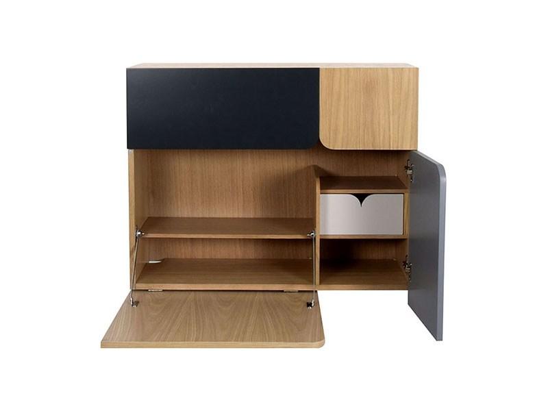 1/4 CABINET - SECRÉTAIRE PLAQUÉ CHÊNE ENO STUDIO (