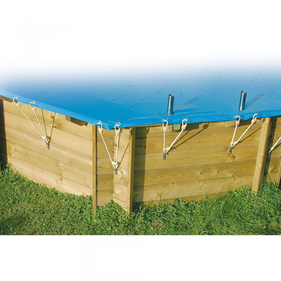 Bâche de sécurité octogonale pour piscine bois 355