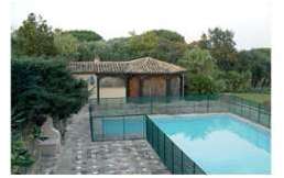 Barriere Beethoven prestige vert avec piquets verts Barriere Beethoven prestige