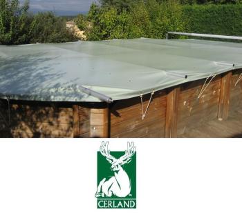 Bâche à barres piscine bois CERLAND 340 cm CERLAND
