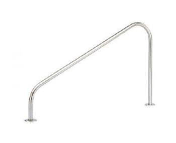 Sortie de bain escalier droit platines de fixation Sortie de bain escalier droit