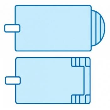 Tablier pour volet roulant coque AXEO 570 AXEO PIS