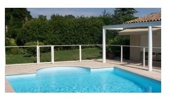 Portillon transparent pour clôture de piscine - CH