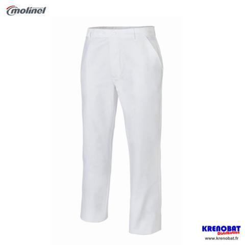 Pantalon de travail basique blanc MOLINEL Taille 4