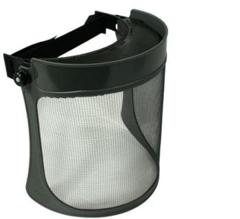 Casque de protection avec écran facial (grille métallique) Casque de protection avec