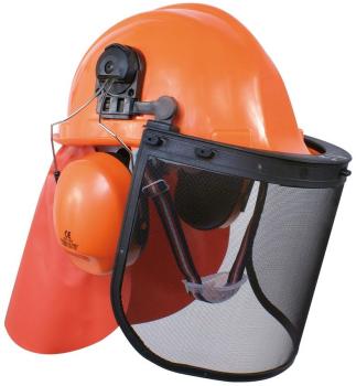 Casque forestier orange Casque forestier orange