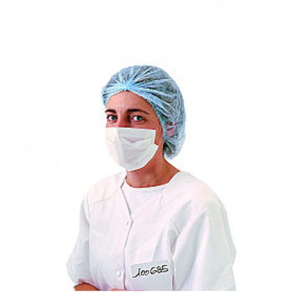 Masque papier blanc 2 plis