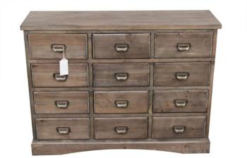 MEUBLE SEMAINIER CHIFFONNIER GRAINETIER BOIS 12 TI