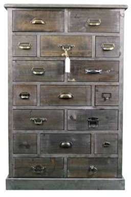 MEUBLE SEMAINIER CHIFFONNIER GRAINETIER BOIS 17 TIROIRS MEUBLE SEMAINIER CHIFFONNIER
