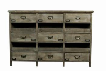 MEUBLE SEMAINIER CHIFFONNIER GRAINETIER BOIS 12 TI