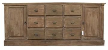 MEUBLE SEMAINIER CHIFFONNIER GRAINETIER BOIS 9 TIR