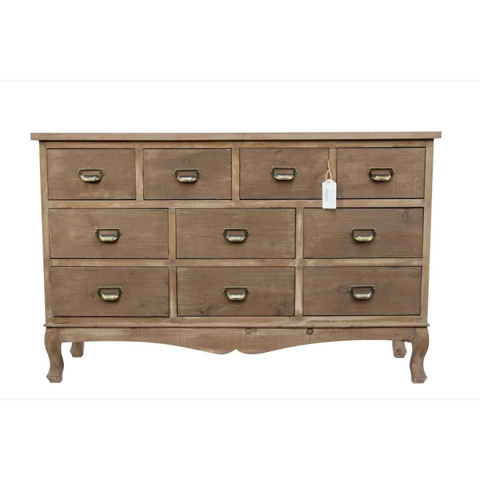 MEUBLE SEMAINIER CHIFFONNIER GRAINETIER BOIS 10 TI