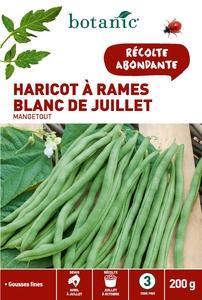 Haricot à Rames Blanc de Juillet Mangetout 200 gr