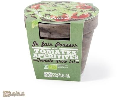 Pot terre cuite Tomate Cerise Bio