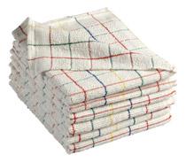 Serpillère bouclée absorbante blanche - paquet de