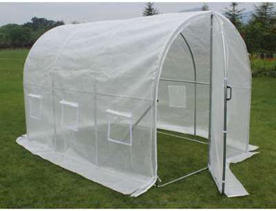 Serre tunnel de jardin avec porte Mimosa - 220g/