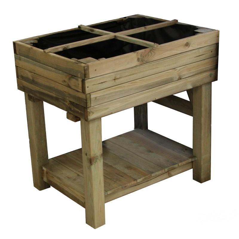 Potager sur pied en bois