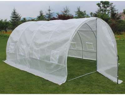 Serre tunnel de jardin avec porte Mimosa - 220g/