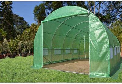 Serre tunnel maraichère galvanisée 3x8m 24m² haute