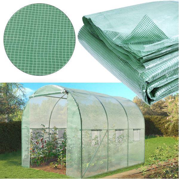 Bâche de rechange 140 gr/m² pour serre tunnel 6m²