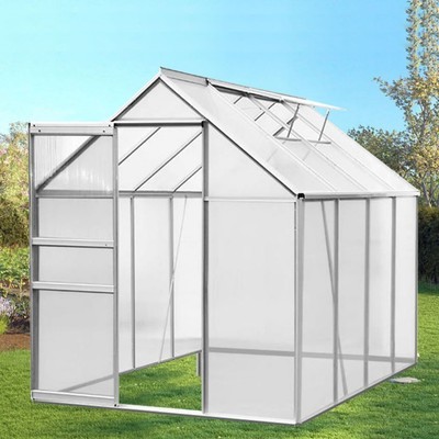 Serre de jardin aluminium et polycarbonate 4.75 m²