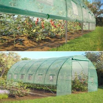 Serre de jardin tunnel toutes saisons 18 m² 140 gr