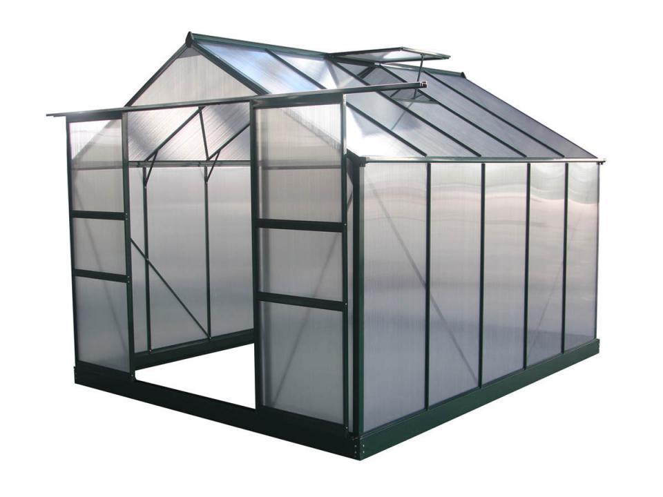 Serre jardin polycarbonate Dahlia Vert Sapin 7,67