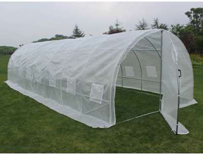 Serre tunnel de jardin avec porte Mimosa - 220g/