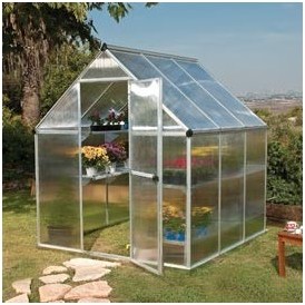 Serre de jardin Mythos polycarbonate 3,40 m² + emb