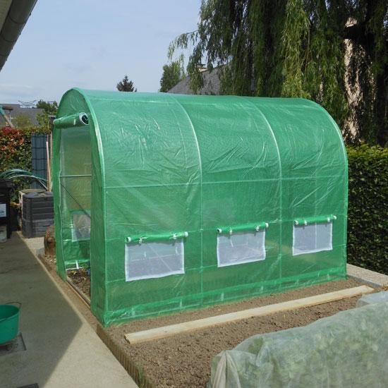 Serre tunnel maraichère 6m² 2x3x2.25m toile armée