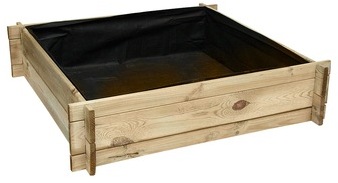 Carré potager divisé en bois petit modèle