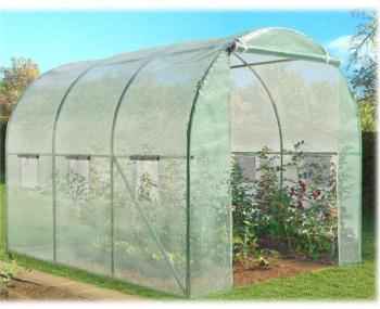 Serre de jardin tunnel 6m² en acier galvanisé