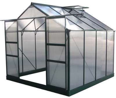 Serre jardin polycarbonate Dahlia Vert Sapin 6,1