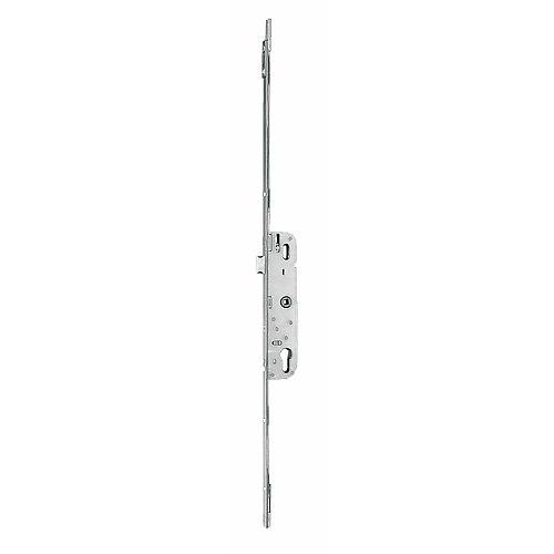 Serrure 3 points ajustable en hauteur - pêne demi-