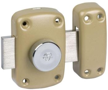 Verrou Cyclop à bouton pêne 145 mm varié finition