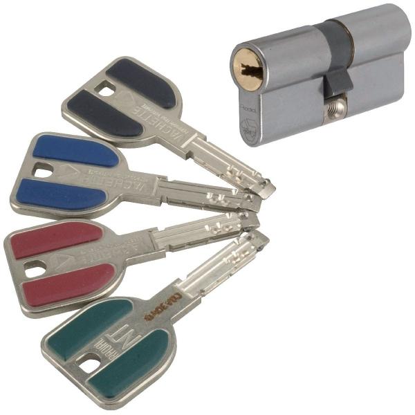 Cylindre 2 entrées varié inox - 32,5 x 32,5 mm - R