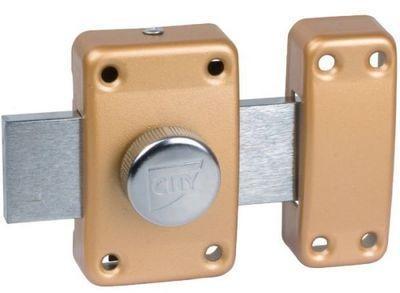 Verrou à bouton bronze sentrouvrant n° KCF5504 -