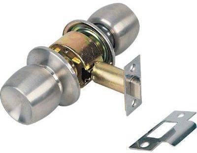 Serrure tubulaire inox satiné - Bec de cane - Séri