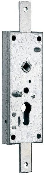 Serrure verticale pour porte basculante zingué en applique Serrure verticale pour porte