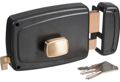 Serrure de porte de garage gauche à tirage - Clé I